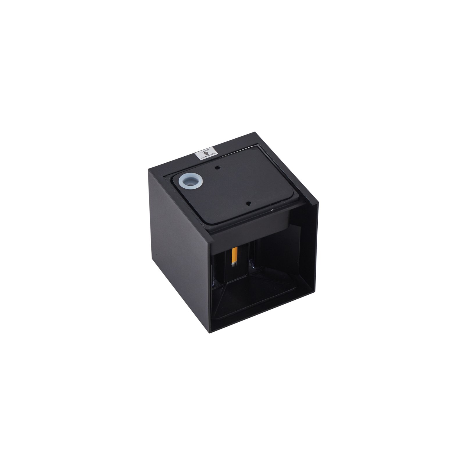 Nivar Square LED Outdoor Wall Lamp Black - Lindby