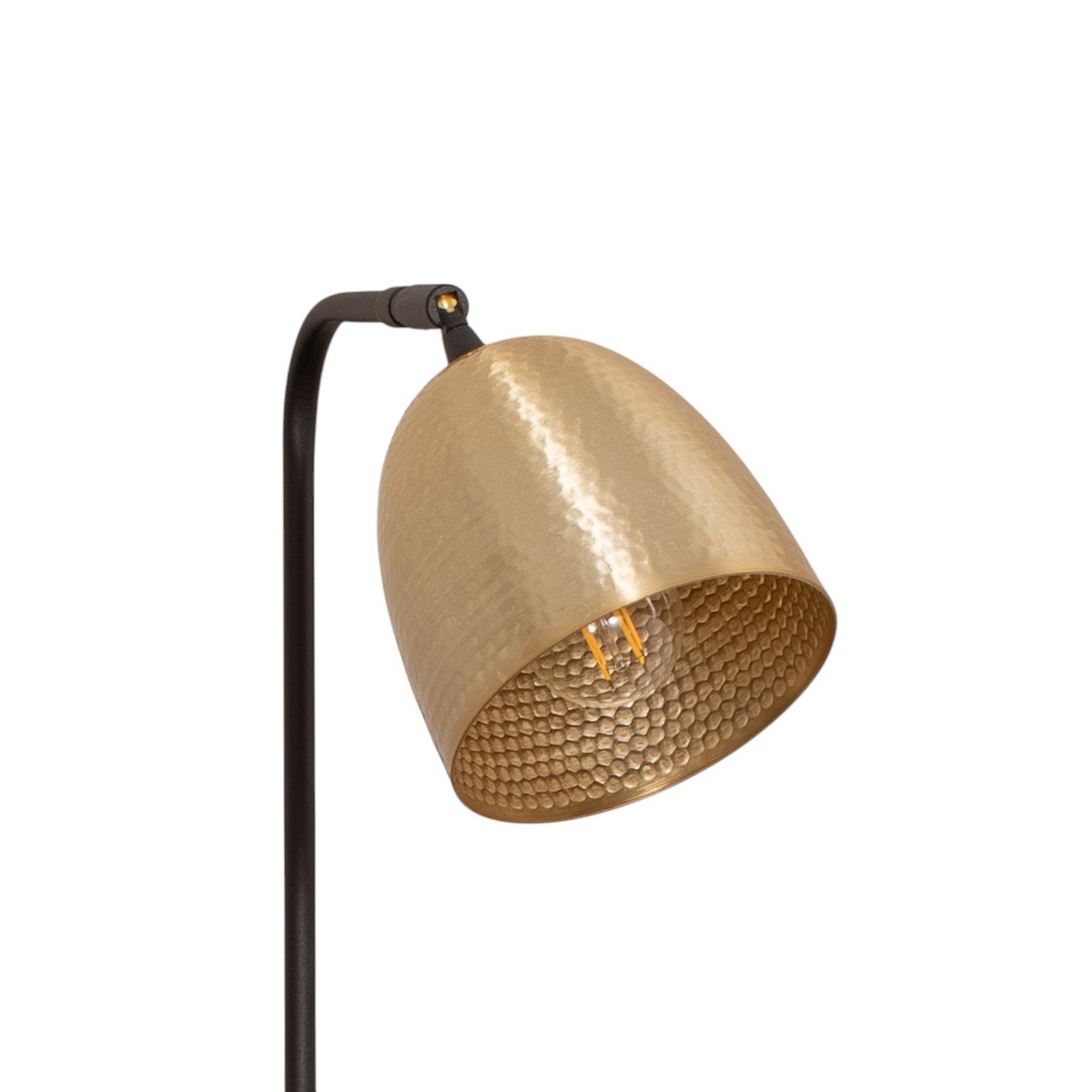 Stehlampe Tattoo 4091 gold antik/schwarz, Metall Höhe 120 cm