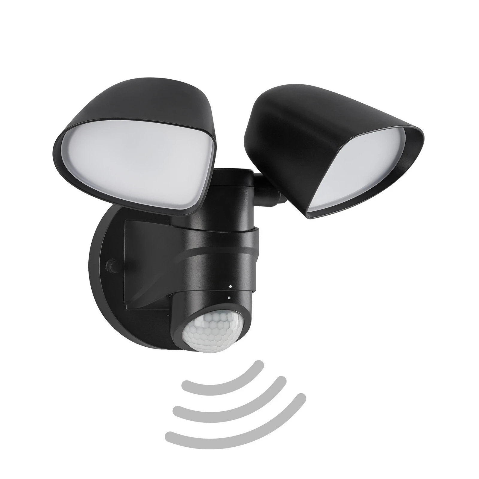 LED-Sensor-Außenwandstrahler Bilbao 2-flg. schwarz