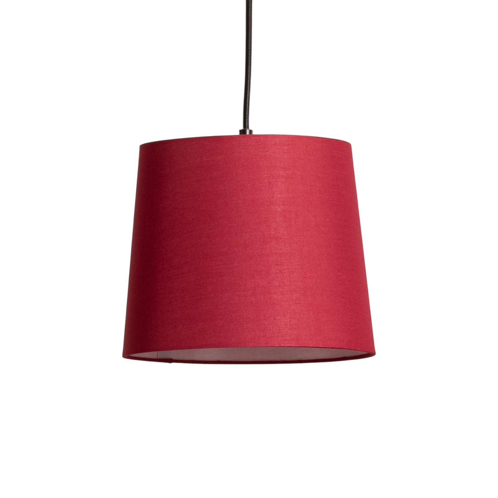 Lindby suspension Amilia, tissu, à 5 lampes, rouge/gris/jaune, E27