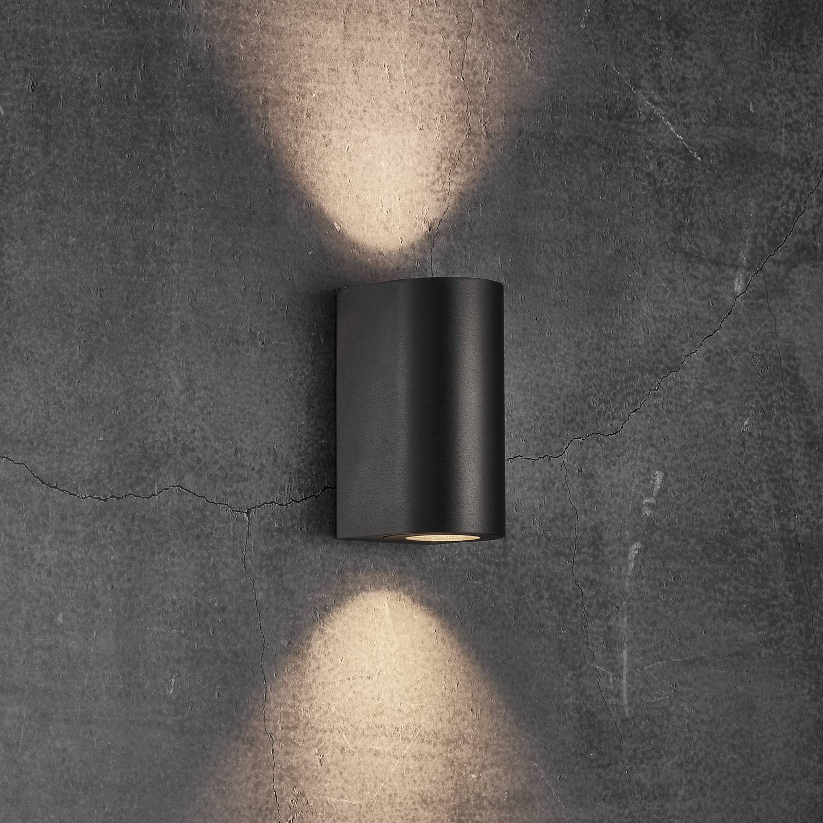 Nordlux canto maxi 2 seaside kültéri fali lámpa, fekete, gu10, 17 cm