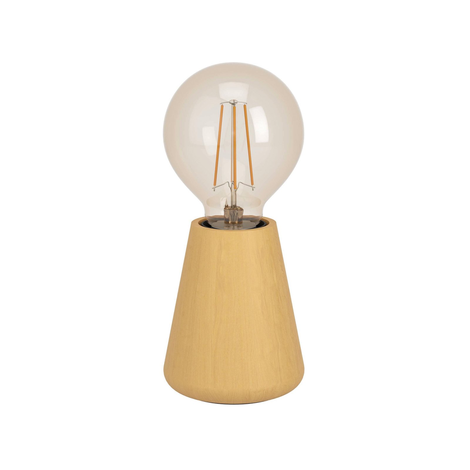 Asby table lamp, light wood, height 10 cm, wood