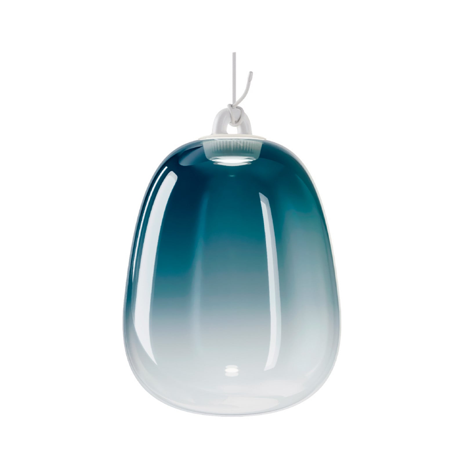 Oblò Pendel Large 3000K Azure Stål/Hvid Lodes - Stue - Glas