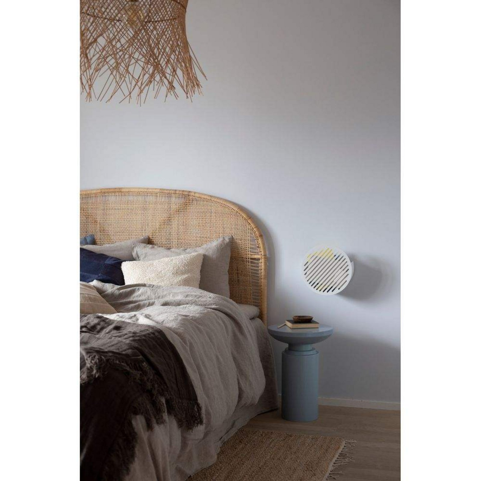 Diagonal Wall Basket Small Candycotton White - Swedish Ninja