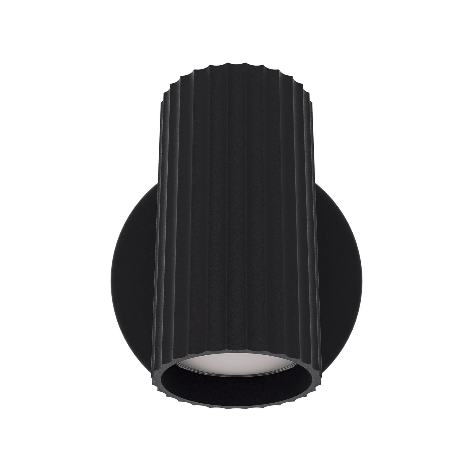 Wandstrahler Portillo, schwarz, Höhe 11 cm, Metall, GU10