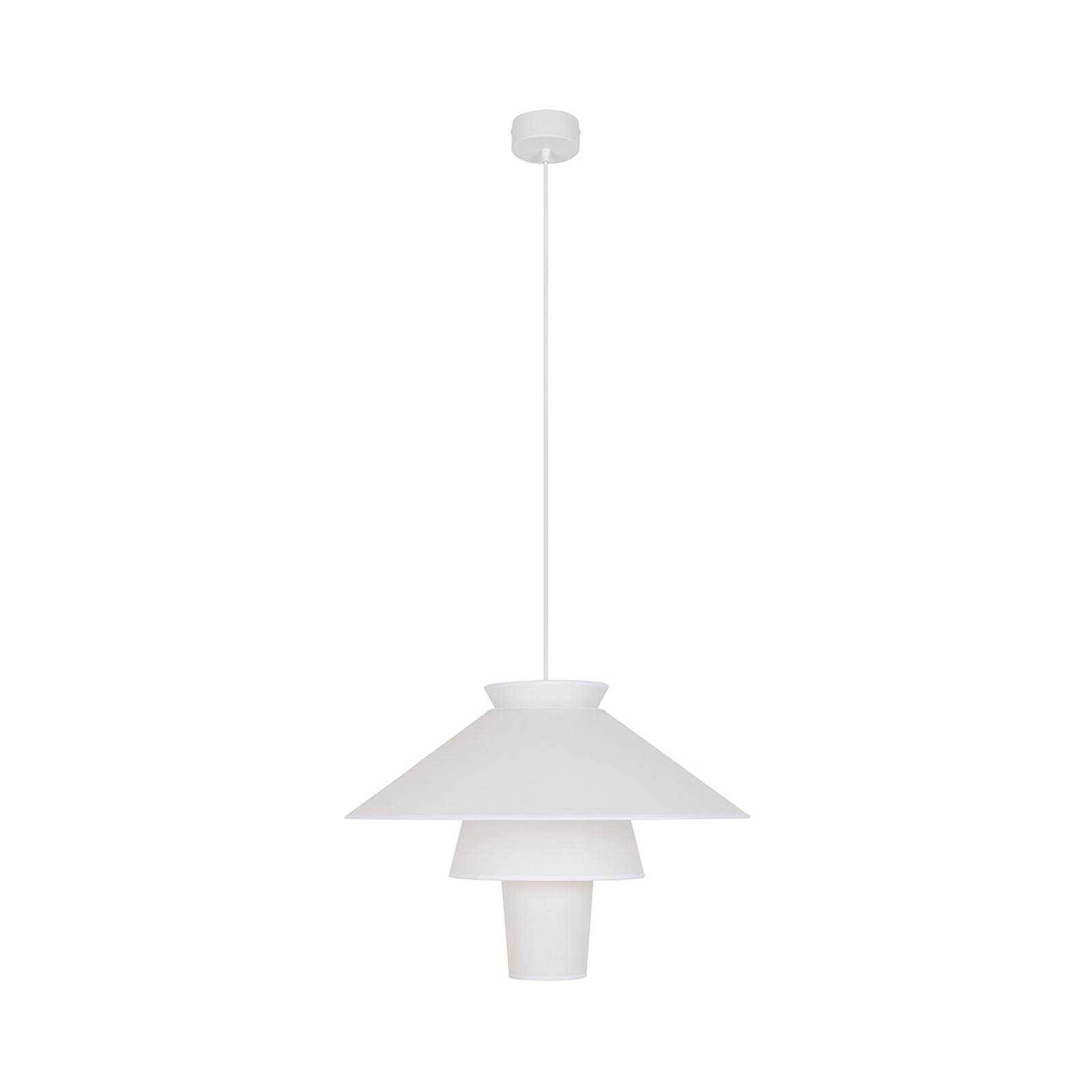 Lampa wisząca MARKET SET Ruche, Ø 58 cm, biała