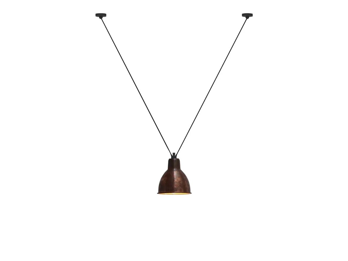 323 XL Lustră Pendul Round Raw Copper - Lampă Gras