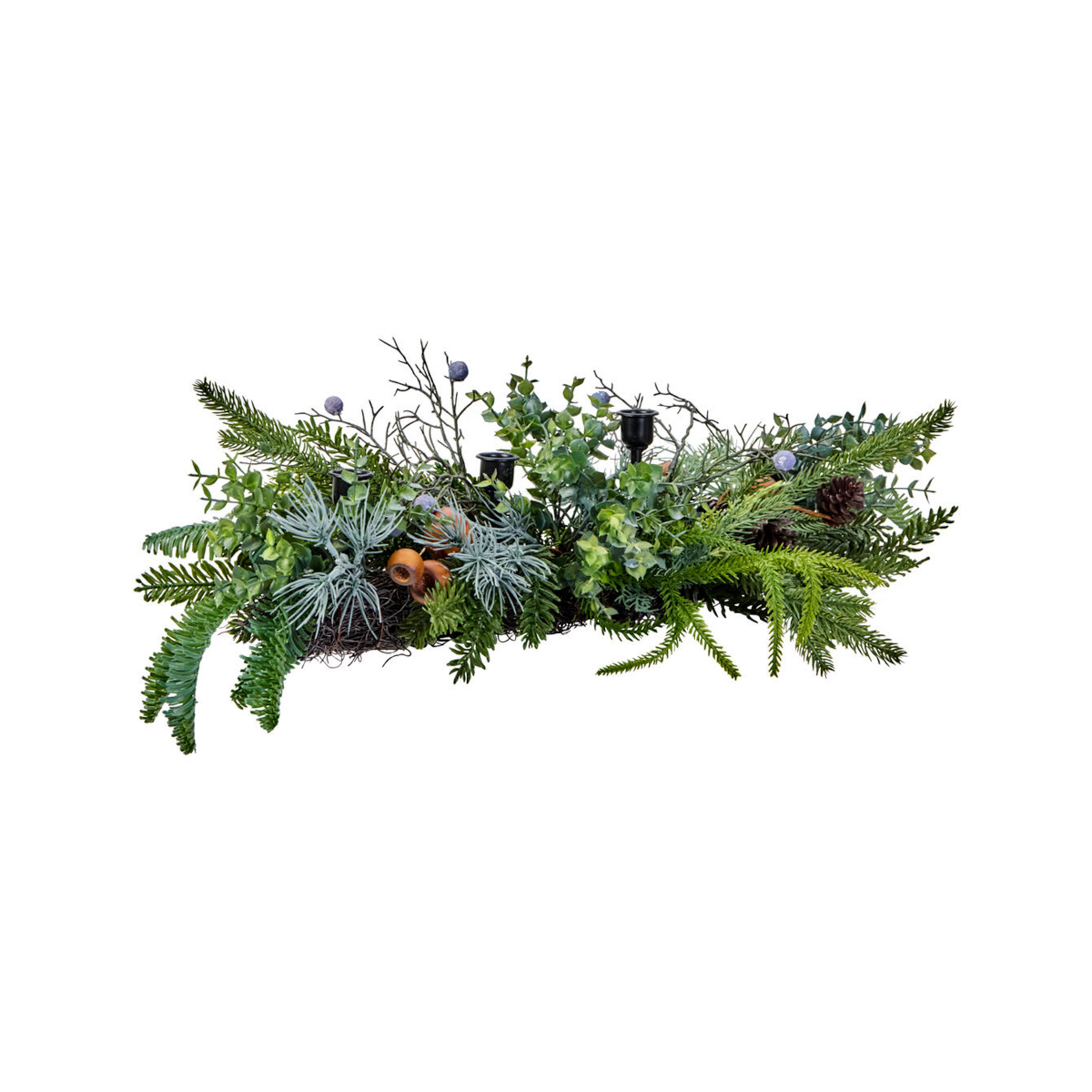 Bougeoir décoratif, longueur 65 cm, vert - House Doctor