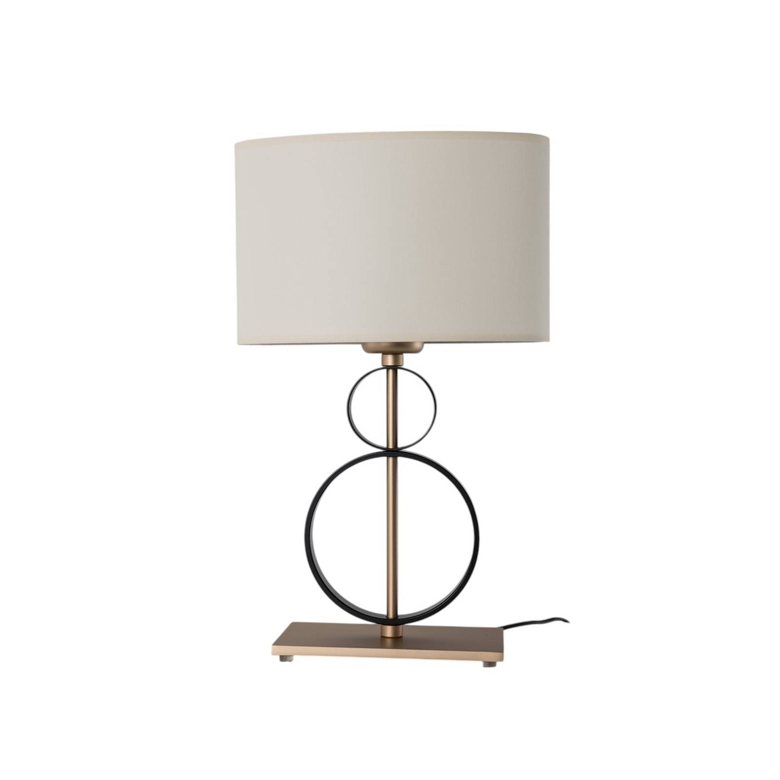 Tischleuchte Priam, schwarz/gold, Stahl, Höhe 42 cm günstig online kaufen
