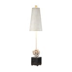 Swirl table lamp in antique white