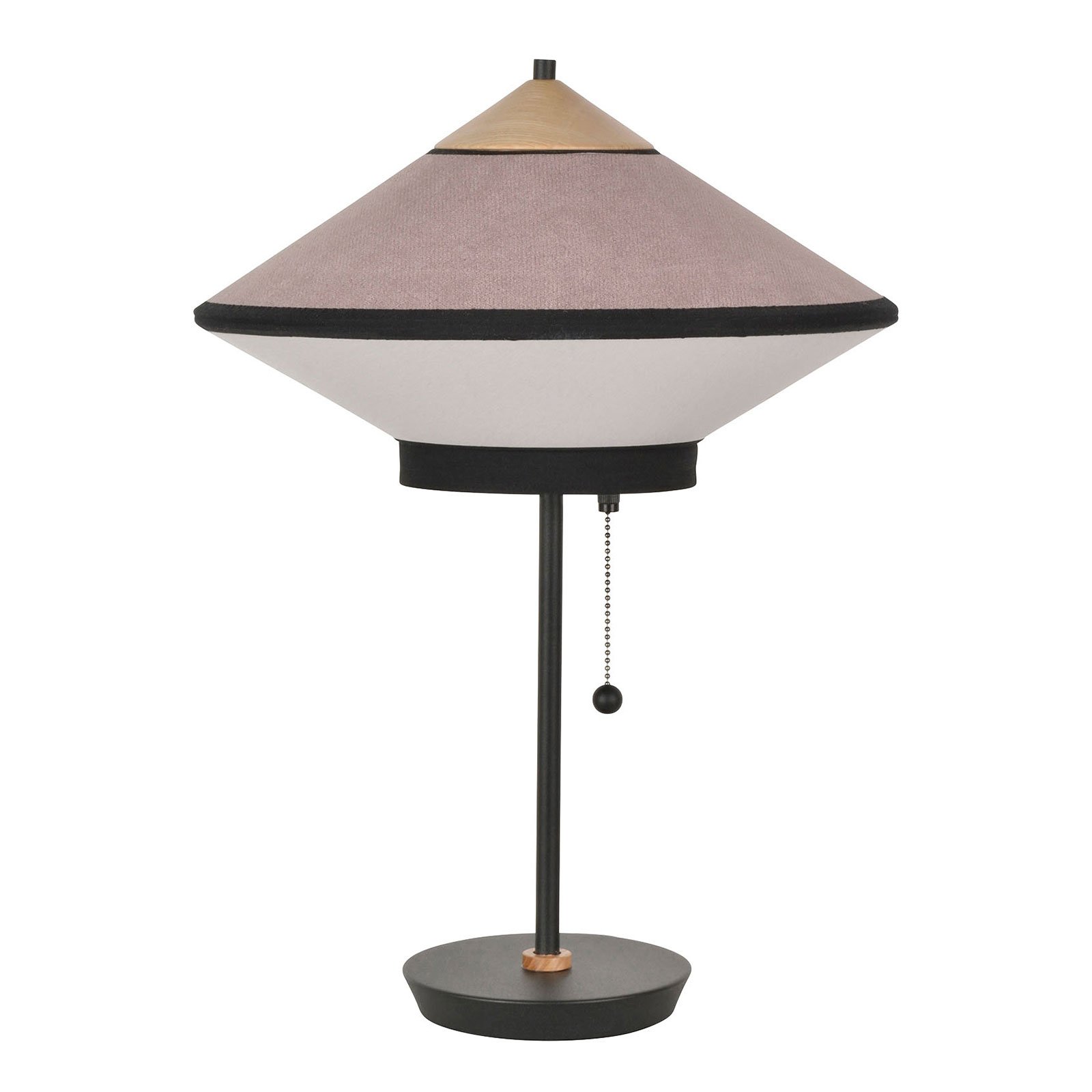 Stolna lampa Forestier Cymbal S, puder roza