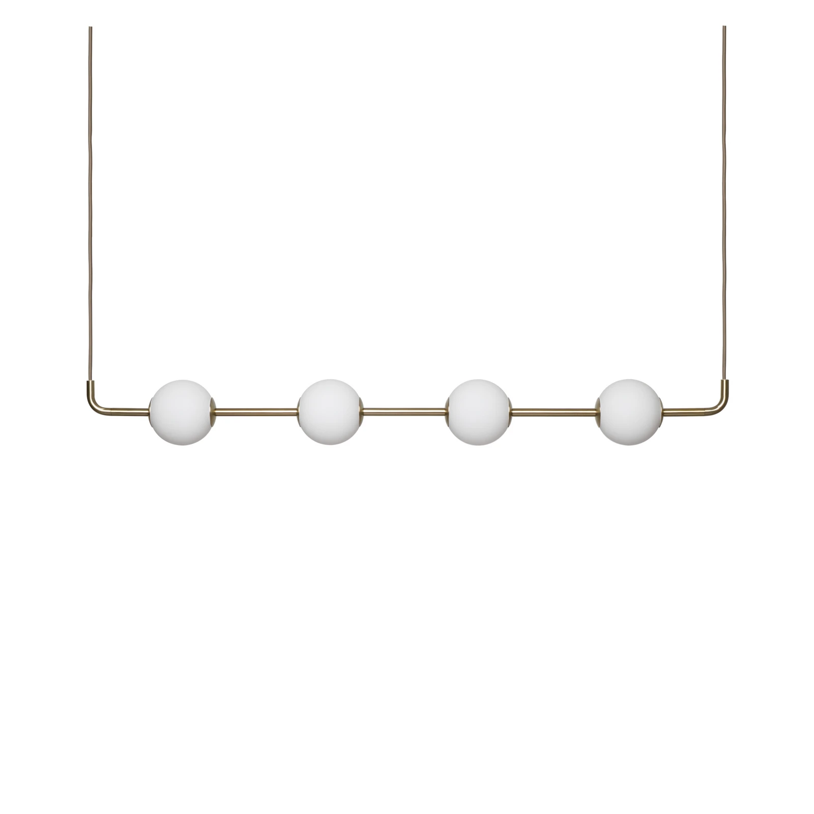 Lampada LED a sospensione UMAGE Audrey LINEAR, ottone, 118 cm, a 4 luci.