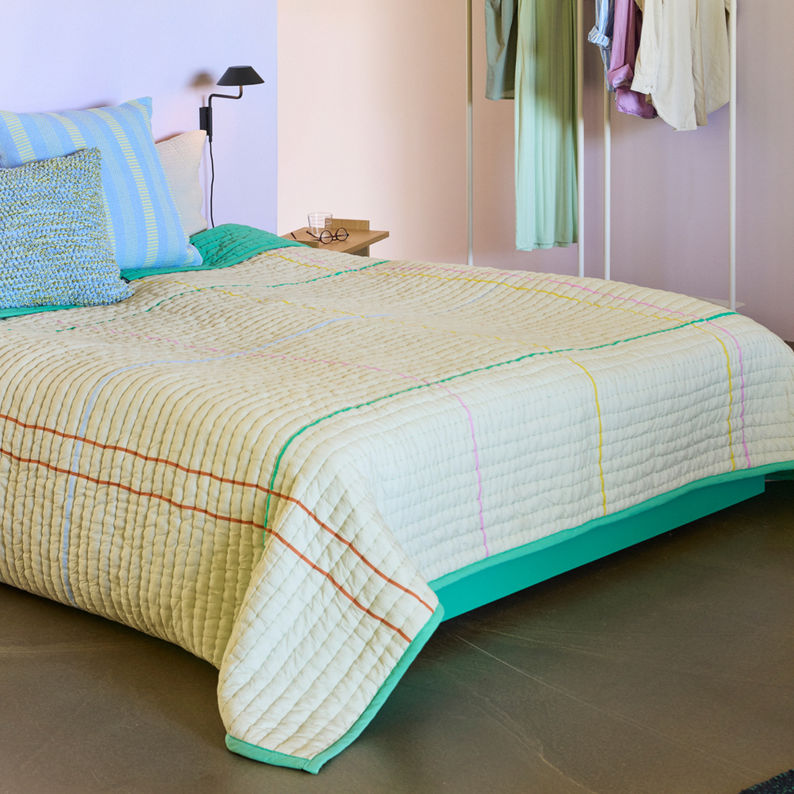 Cuvertură de pat Sen, culoare nisip, lungime 260 cm - Hübsch