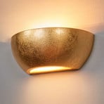 Wandlamp Kolya met bladgoud afwerking