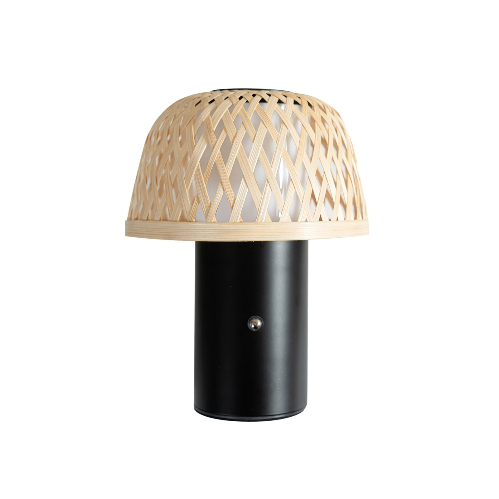 Lindby LED stolní lampa na baterie Nifelia, bambus, CCT, stmívatelné