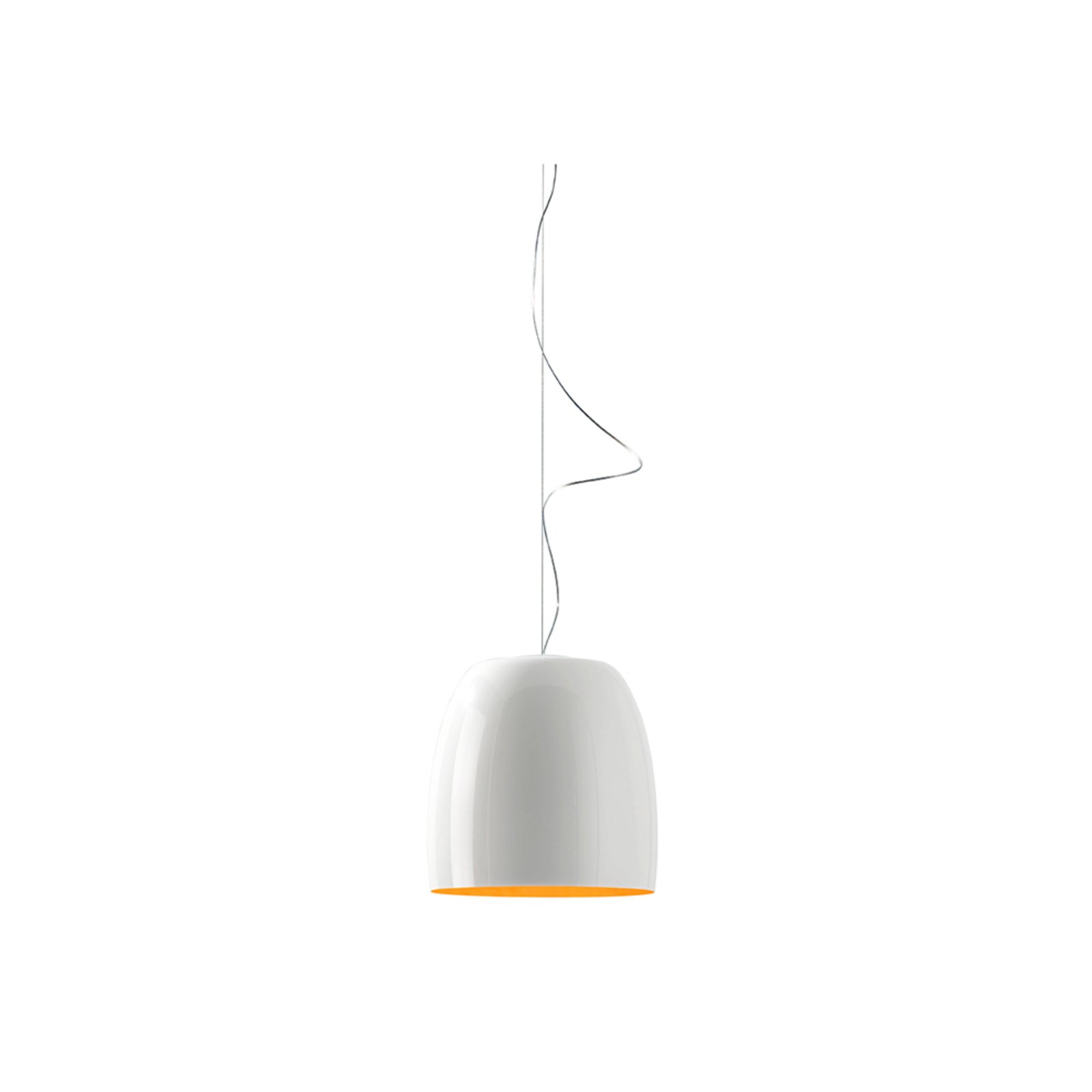 Notte Metal S1 Taklampa Glossy White/Gold - Prandina