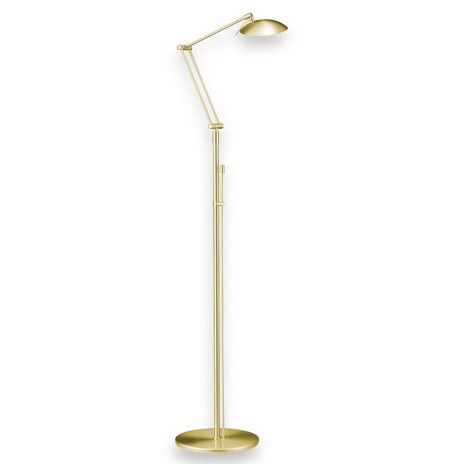 Atrakcyjna lampa stojąca LED CURL matowy mosiądz