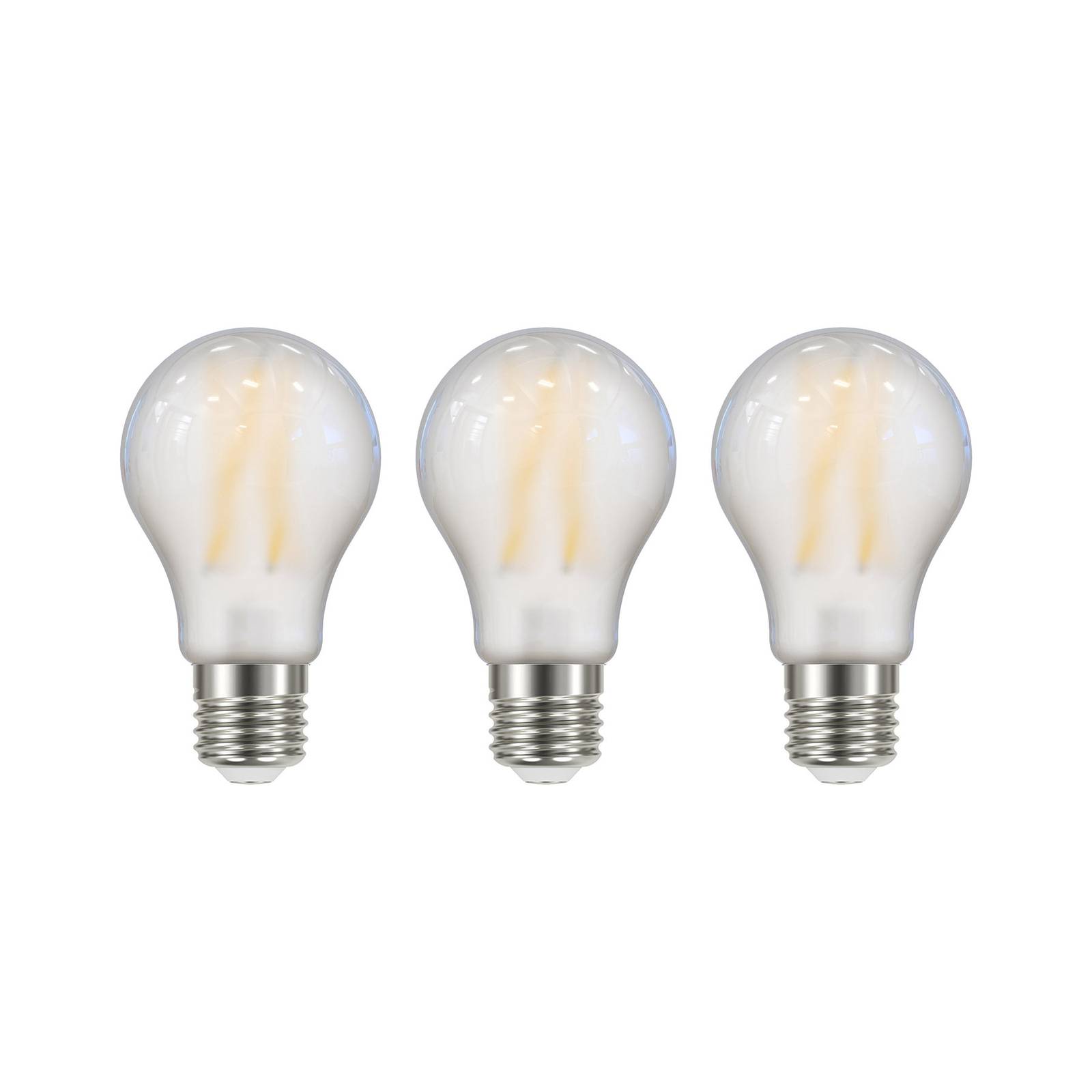 Arcchio LED-lampa Filament matt E2 A60 3,8W 3000K 806lm 3er
