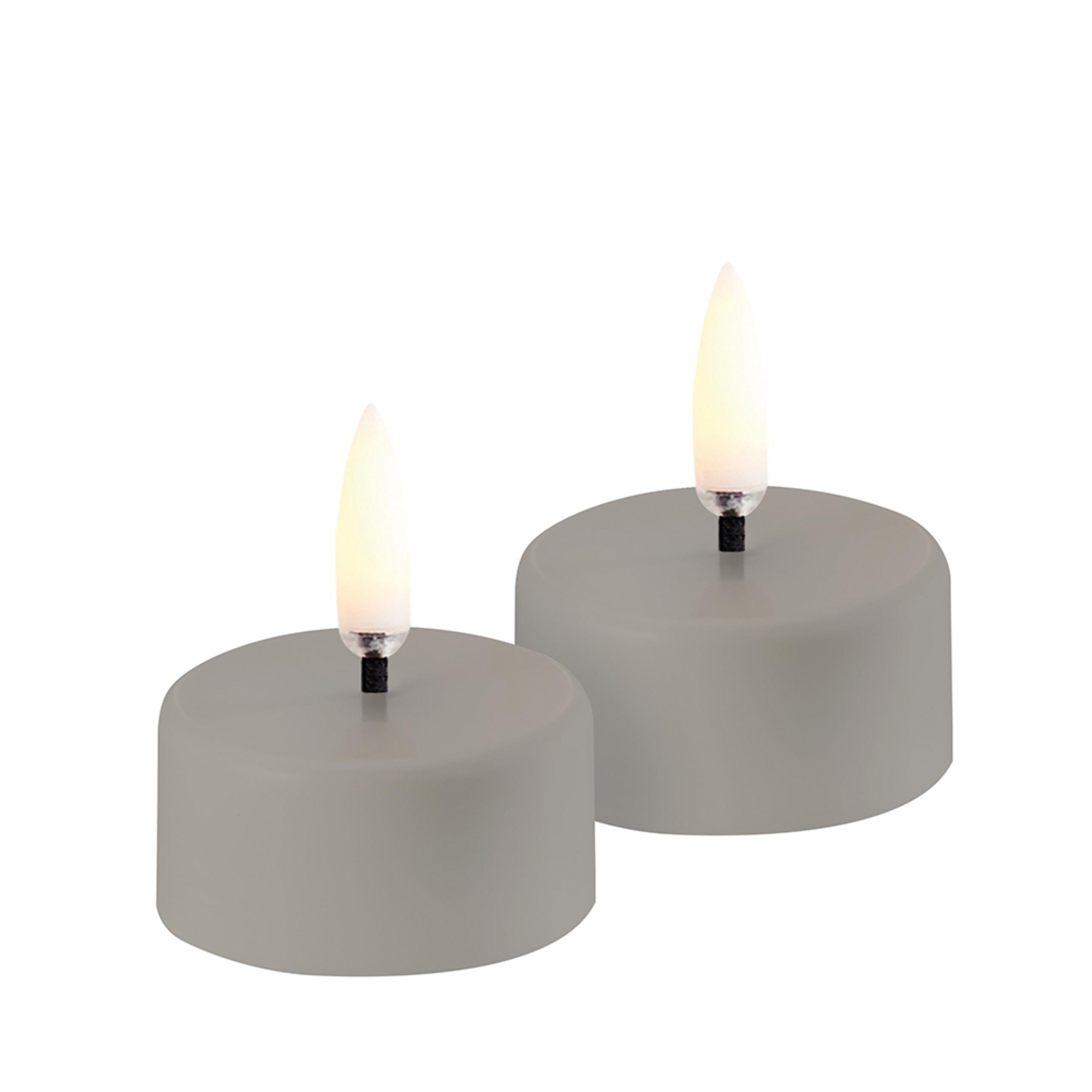Aufladbar Teelicht LED 2-pack 3,9x2,3 cm Sandstone Plain - Uyuni Lighting