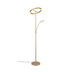 Candeeiro de pé LED Willis, dourado, altura 180 cm, metal, CCT, regulador de