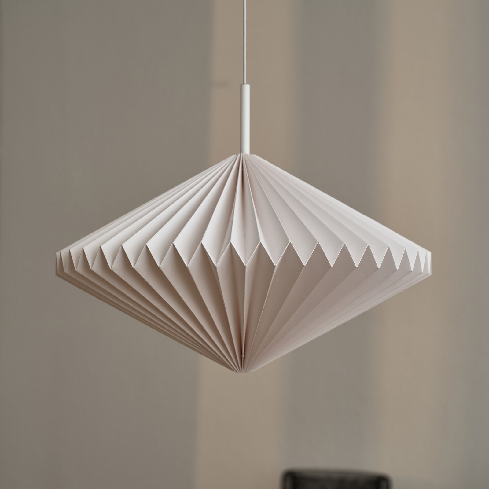 Lampada a sospensione OSRAM Decor Paper Diamond, bianca, carta, E27
