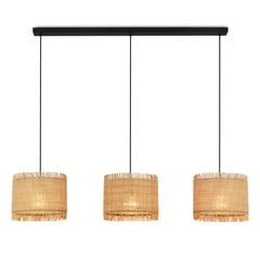 Borra lámpara colgante, 3 luces, color natural, paja