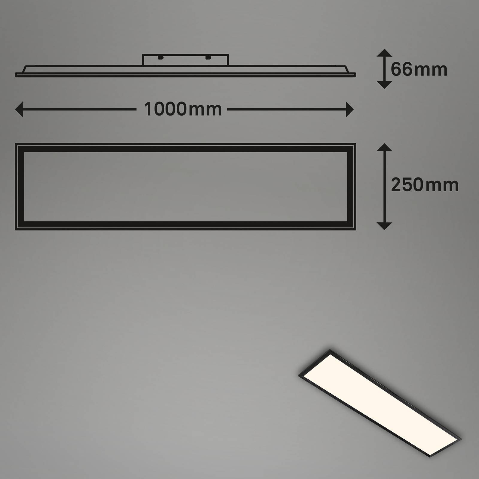 Kolorowy panel LED, ściemniany, RGB, CCT, 100x25cm