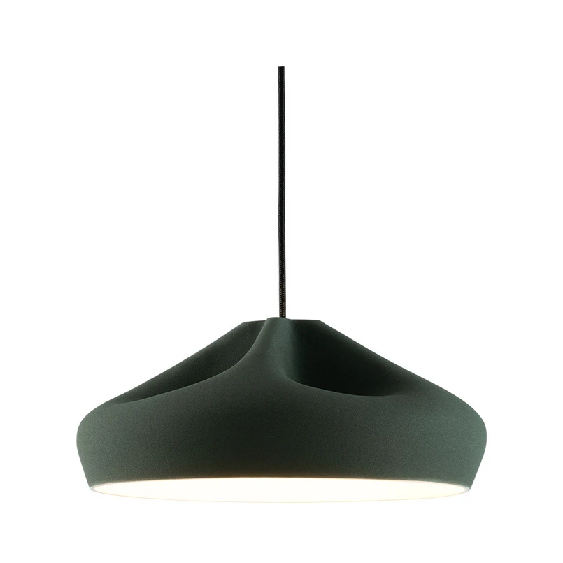 MARSET - Pleat Box 47 Suspension E27 Sombre Vert/Blanc