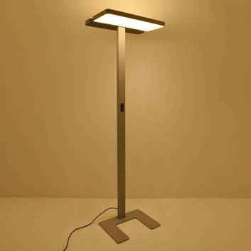 Office-LED-gulvlampe Aila, dagslyssensor 4 000K