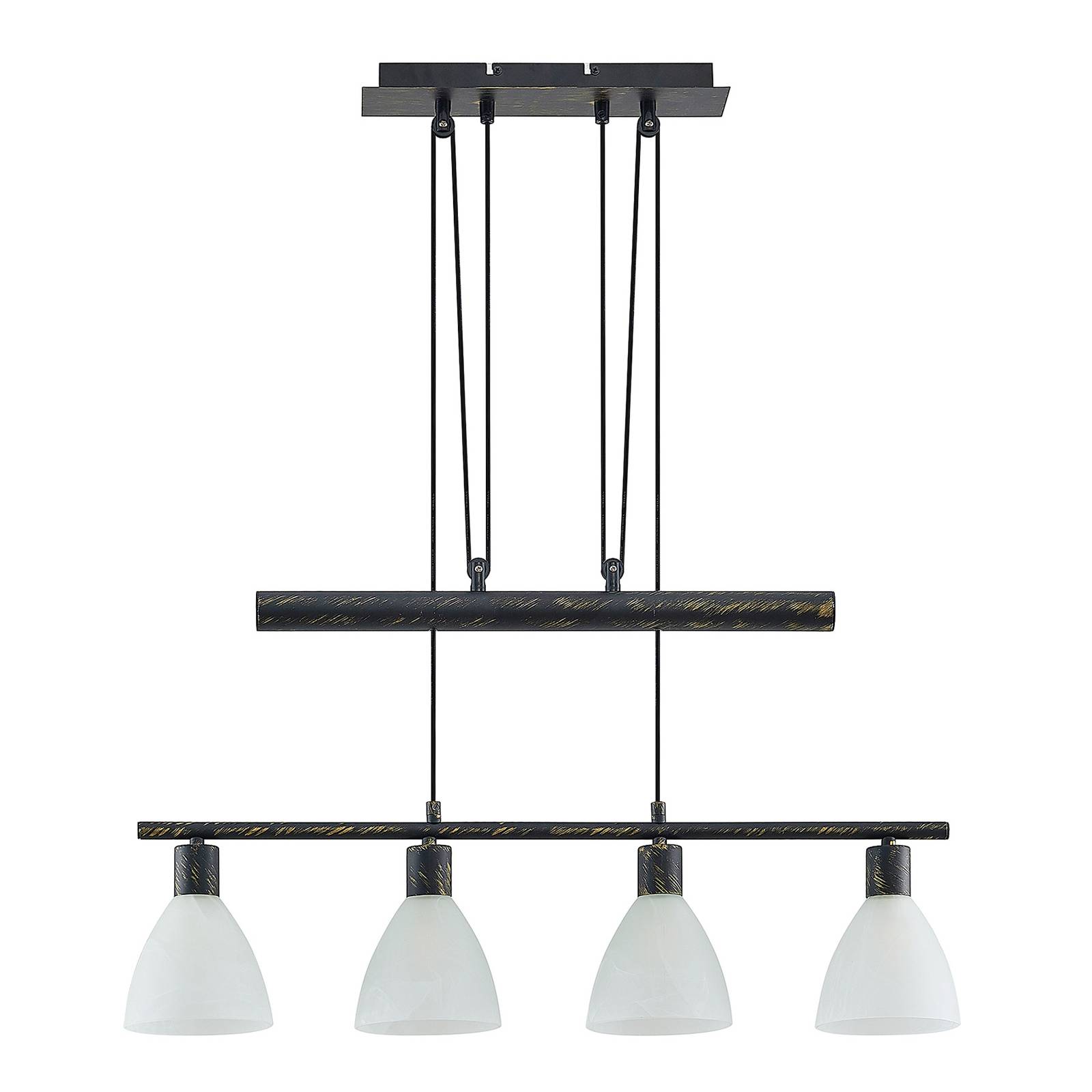 ELC Pendant Light - Living / Dining Room - Hanging Light - dimmable - Modern - Black