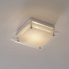 Szklana lampa sufitowa Maggie, 30 x 30 cm