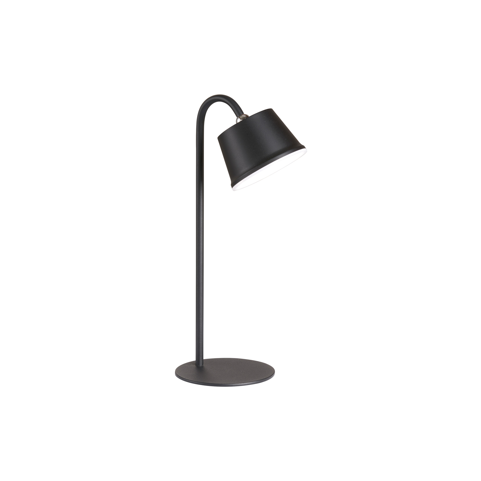 Voet LED battery table lamp, dimmable sand black Lights.ie