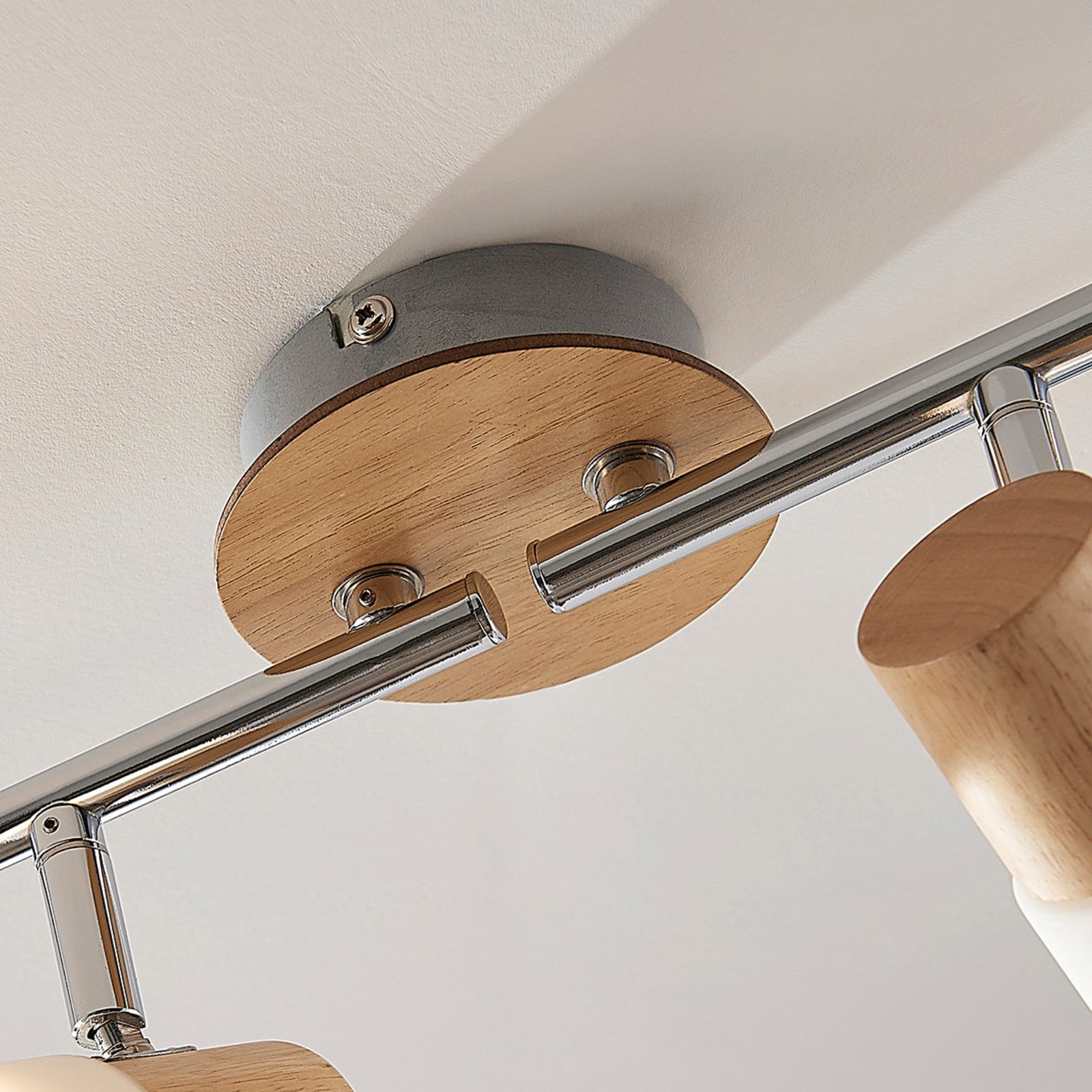 Christoph 4 Lampa Sufitowa Wood/White - Lindby