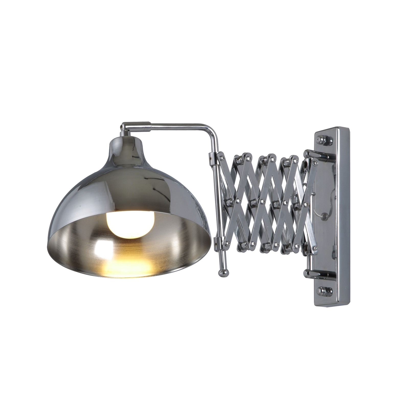 HAP-9082-K væglampe med saksearm, krom