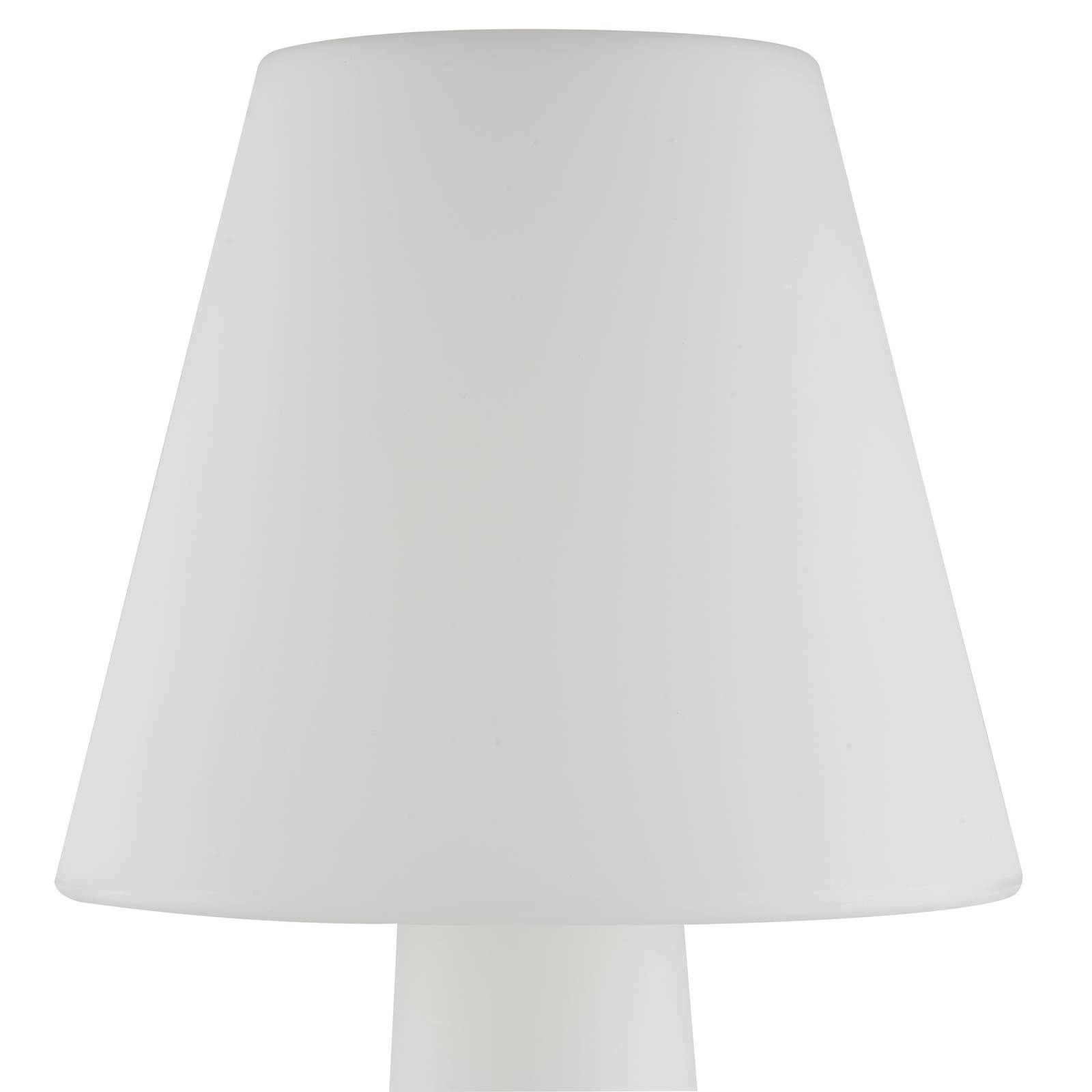 Lampa tarasowa Lucande Gauri, biała, wysokość 148 cm, IP65