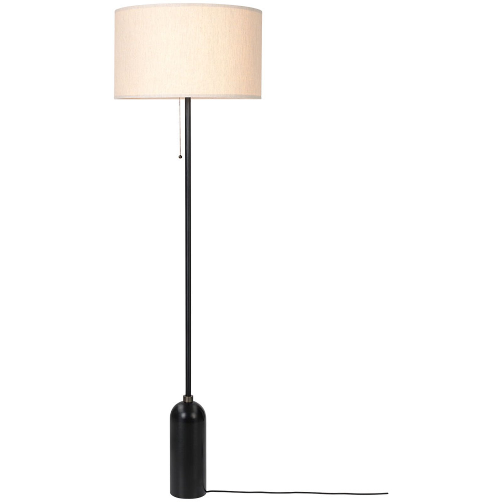 Gravity Lampadar Black Steel/Canvas - GUBI