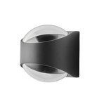 Vanjska zidna svjetiljka Saga gore/dolje crna - LOOM DESIGN