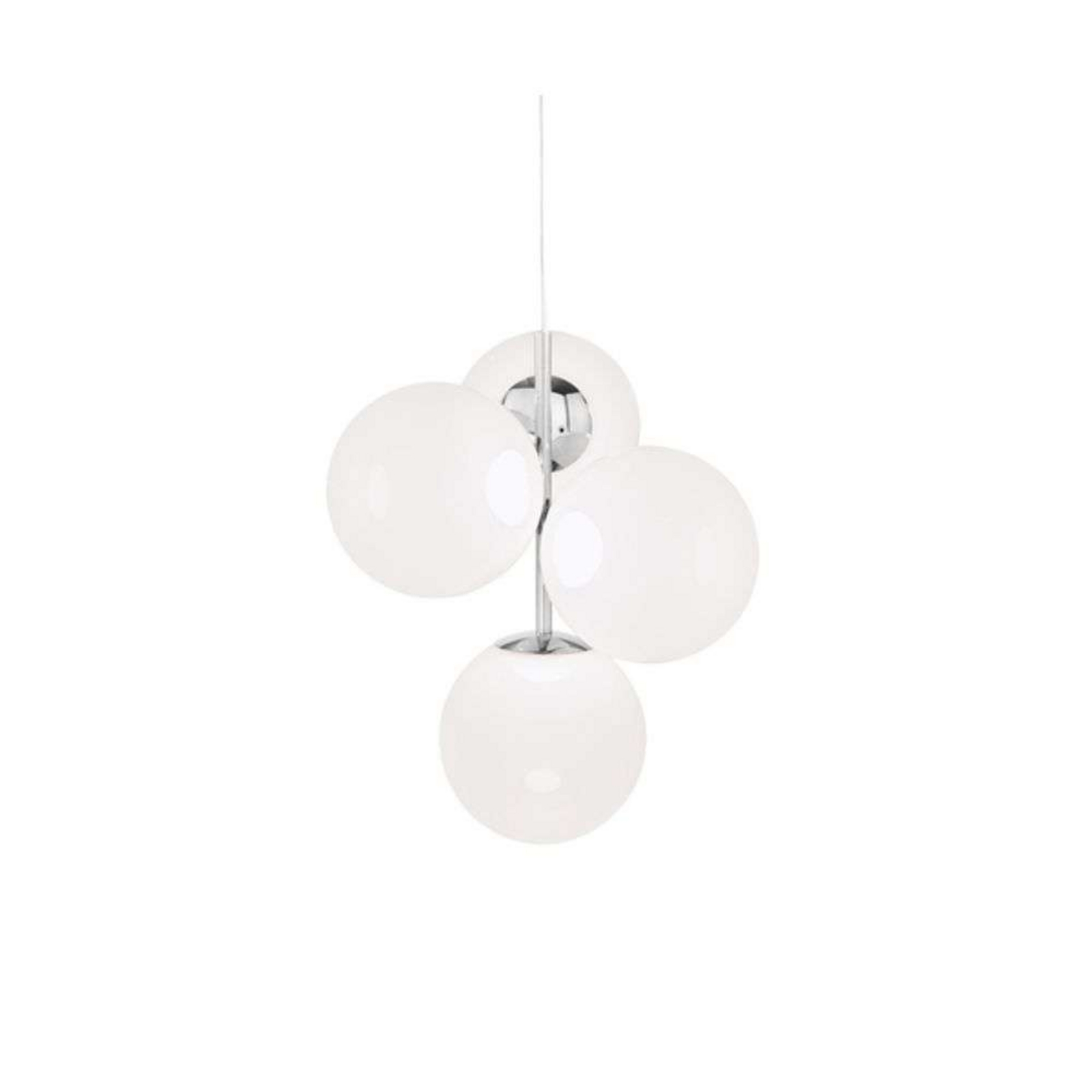 Globe Chandelier Mini Opal/Silver - Tom Dixon