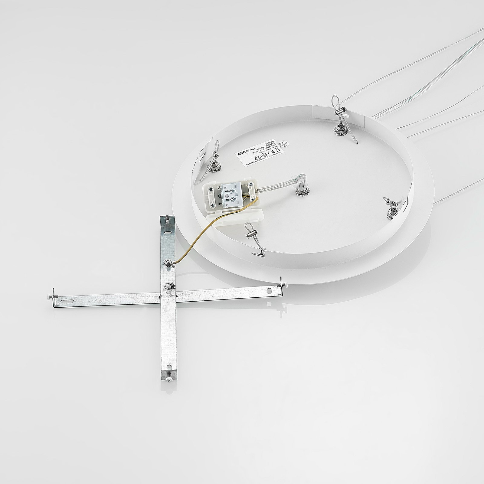 Arcchio Noabelle suspension LED, blanche, 80 cm