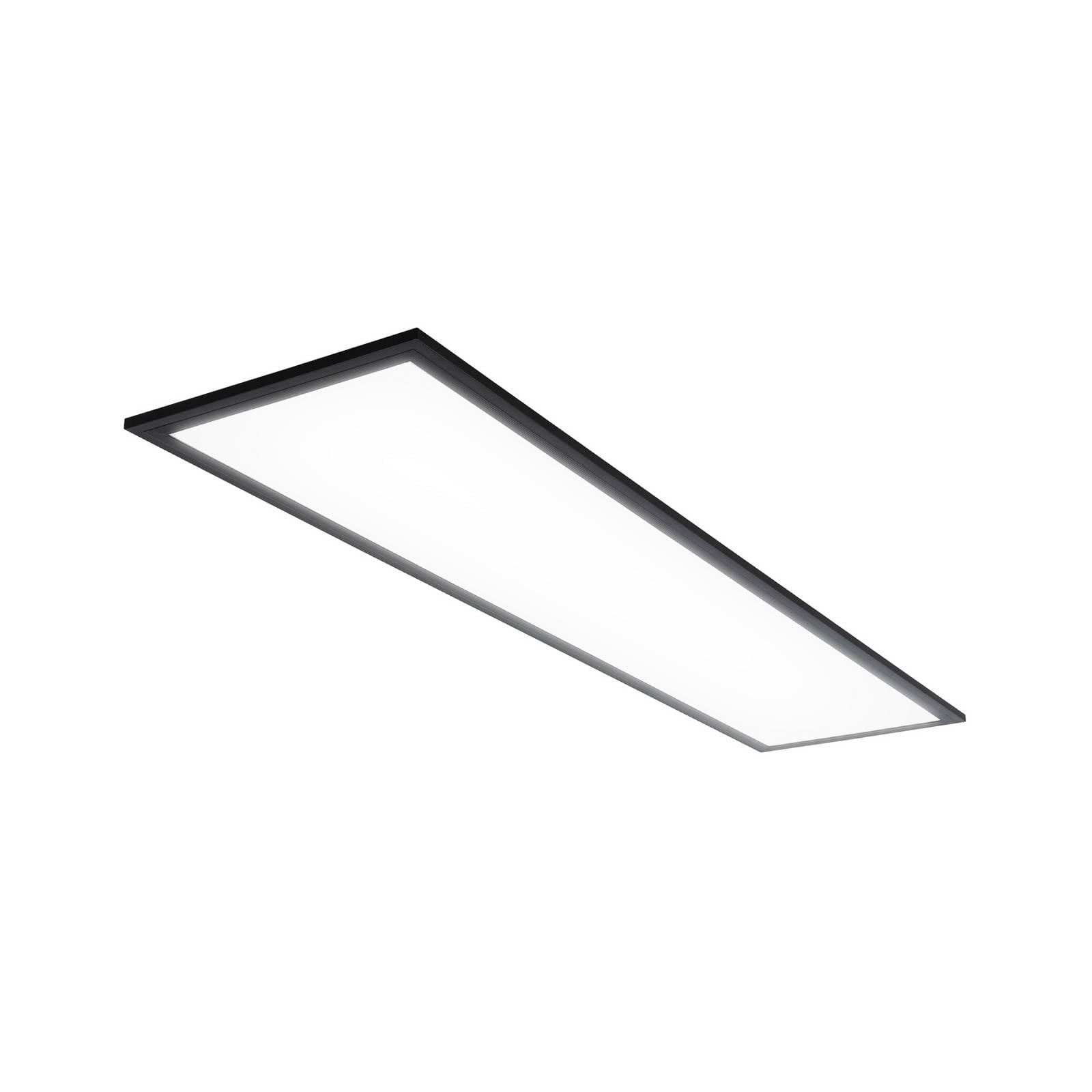 Bklicht - led Panel flach100x25cm Leuchte Lampe Decke 230V 22W Büro Bad Wohnzimmer schwarz