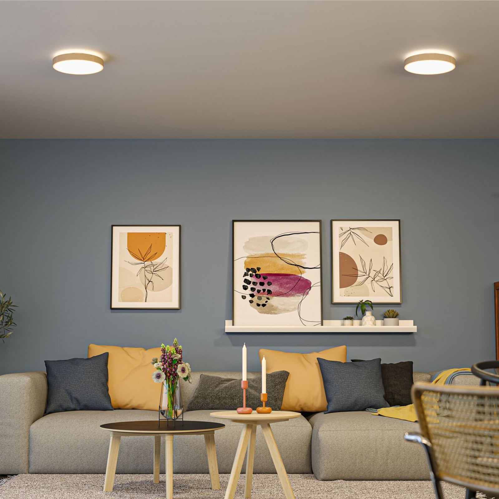 Panneau LED Paulmann Cosara, Ø 30 cm, beige, IP44, 3000 K Panneau LED Paulmann Cosara, Ø 30 cm, beige, IP44, 3000 K
