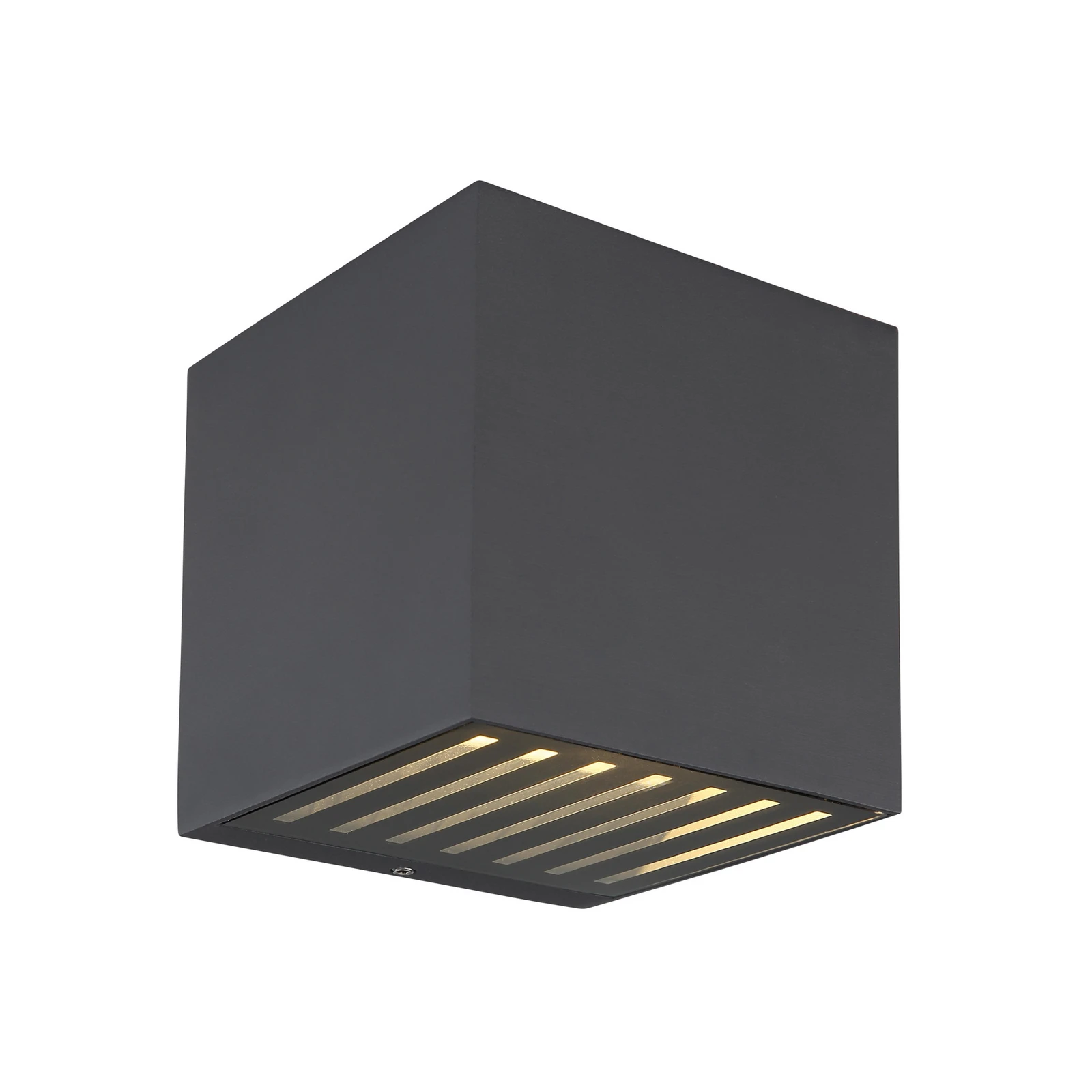 Vonkajšie nástenné svietidlo Illi LED, antracitová farba, šírka 10 cm,
