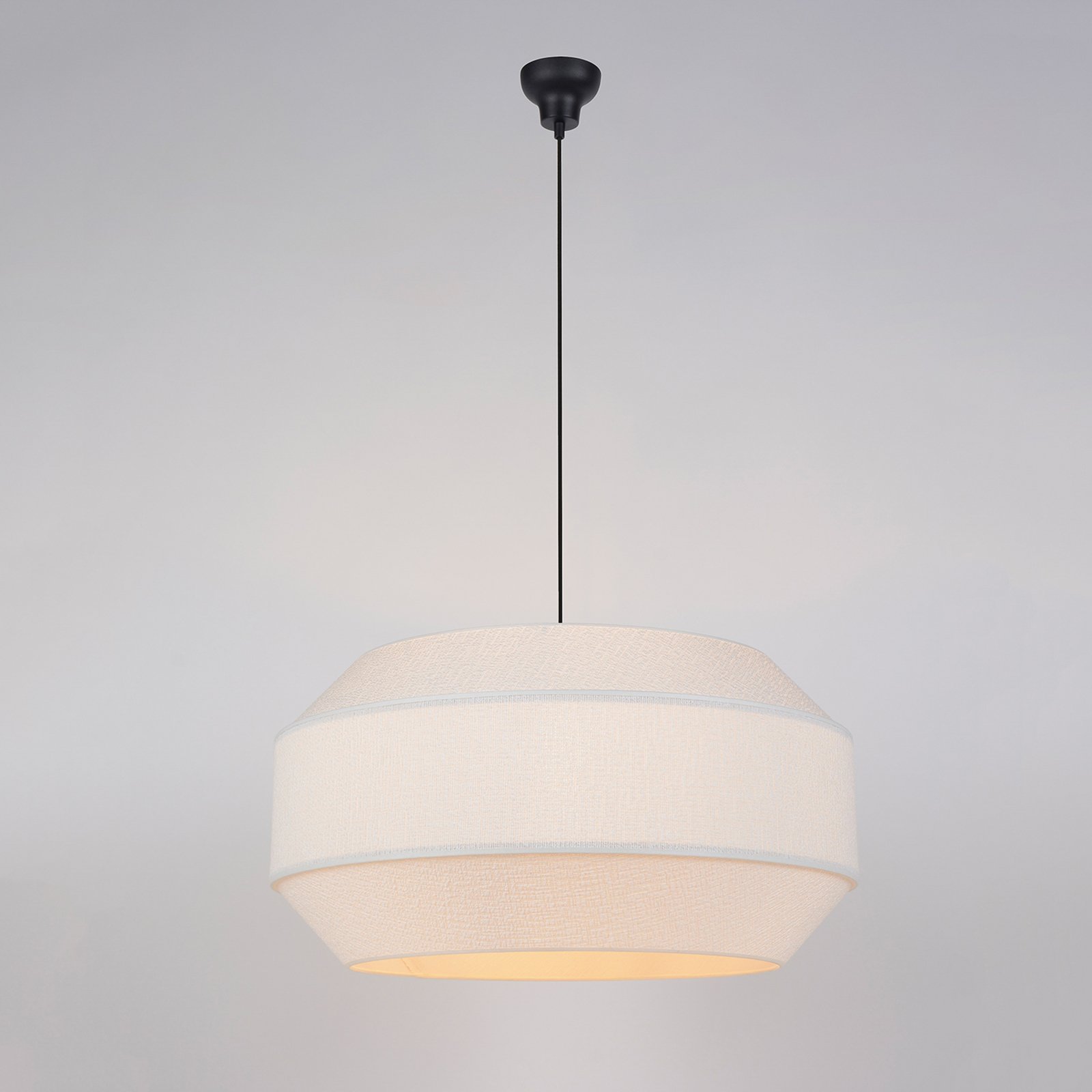 Cosiness Pendellampe, Ø 68 cm, weiß, Stoff - MARKET SET