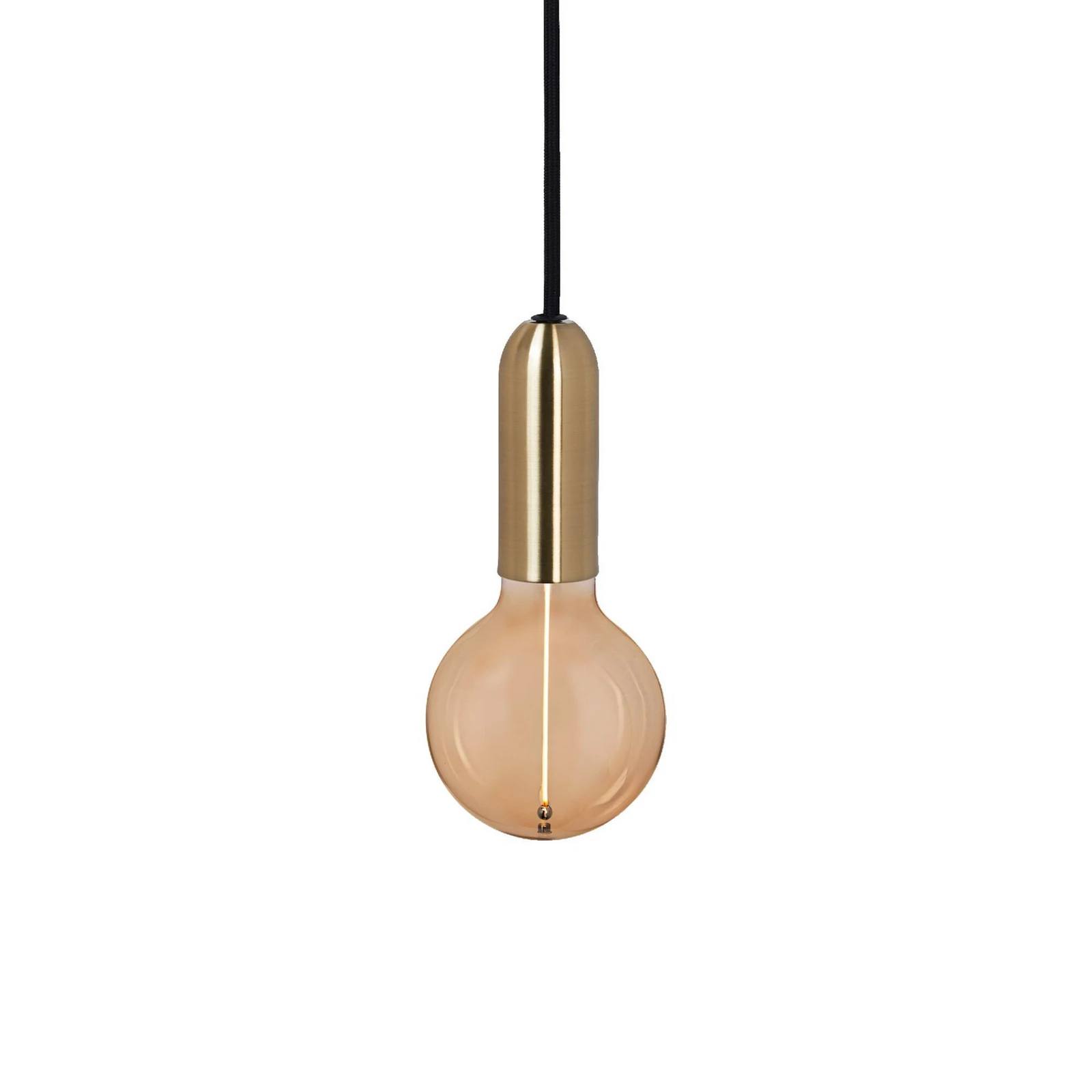 Závěsné světlo OSRAM VINTAGE 1906 ROUND, zlaté, kov, Ø 10 cm