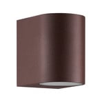 Außenwandleuchte Dion Single, rost, GU10, Aluminium, IP44