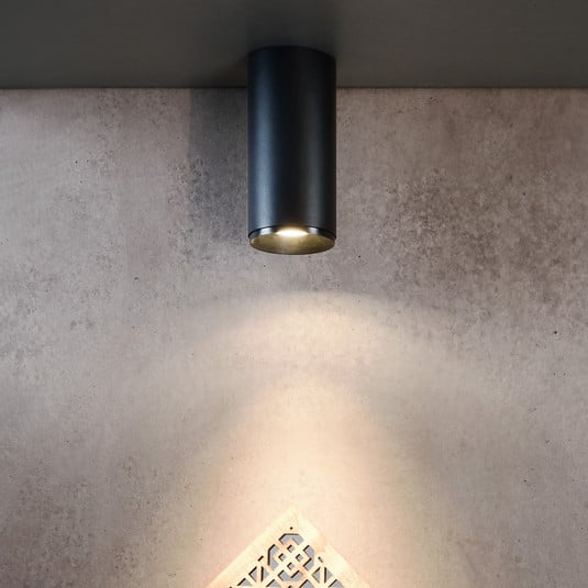 LED-Anbaudownlight Lucea 30 W schwarz