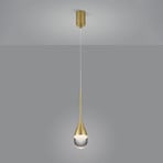 Helestra Deep LED hanging light, matt gold