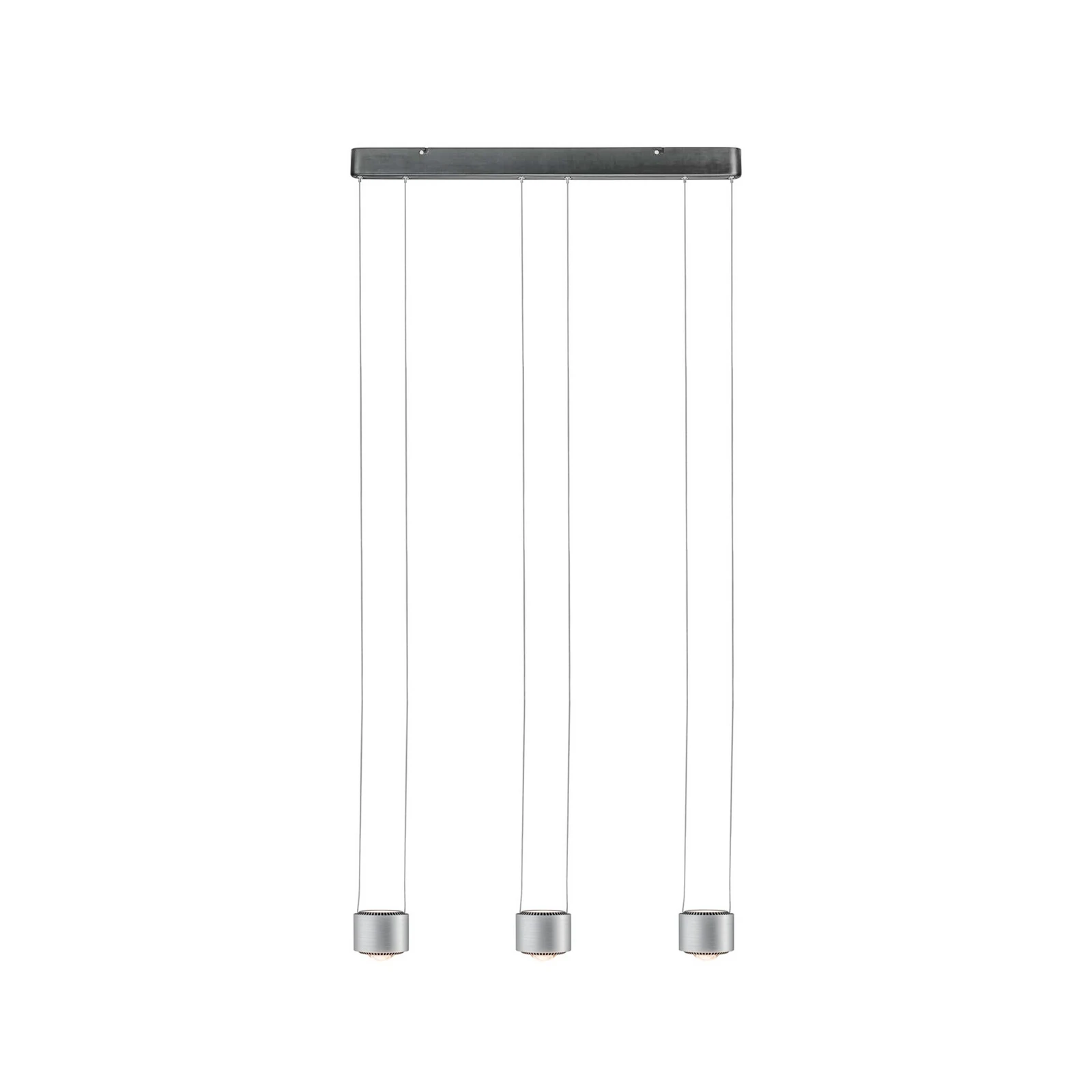 Paulmann LED viseća svjetiljka Aldan, aluminij, prigušljiva, 3 žarulje.