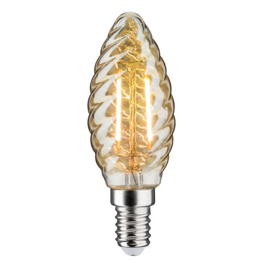 LED-Kerzenlampe E14 4,7W gold gedreht dimmbar