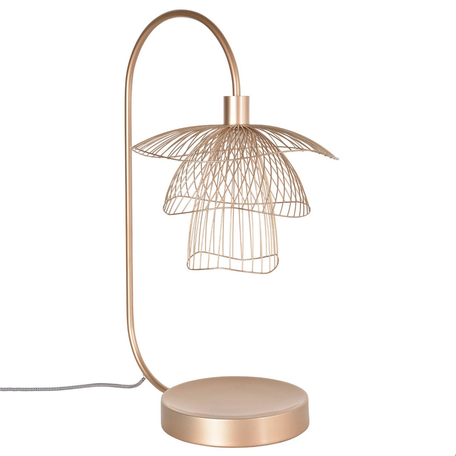 Forestier Papillon XS table lamp champagne, for Living / Dining Room, metal, E14, 40 W, energy efficiency: A++, W: 30 cm, H: 62 cm